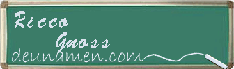 Ricco Gnoss Visitenkarte